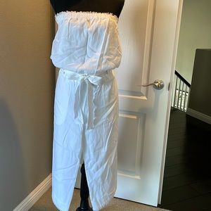 Wide leg cotton jumpsuit from Anthropologie